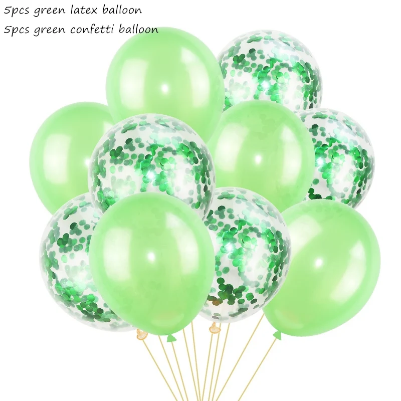 10 шт шары с золотыми Конфетти День Рождения украшения Дети взрослый металлический шар воздушный шар Свадебный воздушный шар на день рождения Декор - Цвет: 11