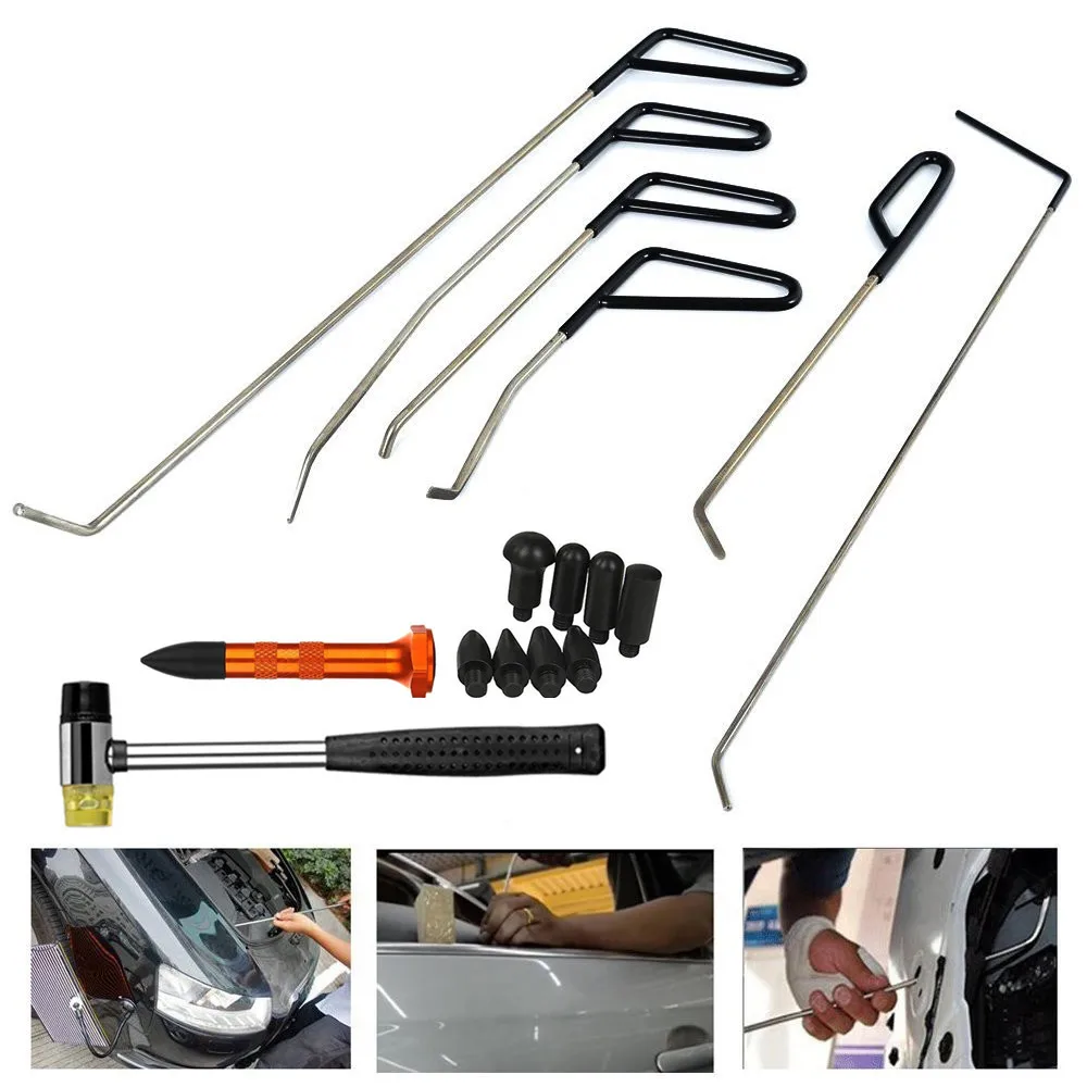 PDR tools Rods Hook Tool Paintless Dent Repair Car Dent Removal Tool Kit Hail Hammer Dent remove PDR set PDR tools Rods Hook Tool Paintless Dent Repair Car Dent Removal Tool Kit Hail Hammer Dent remove PDR set