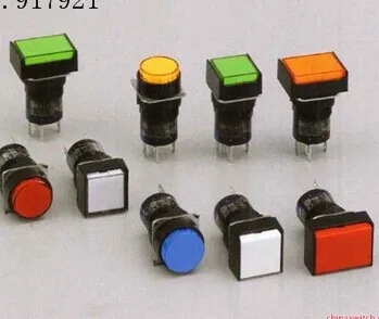 

[ZOB] 16mm hole diameter AB6Q-M2P Japan idec and spring buttons open AB6Q-A2P alternating with light --10pcs/lot