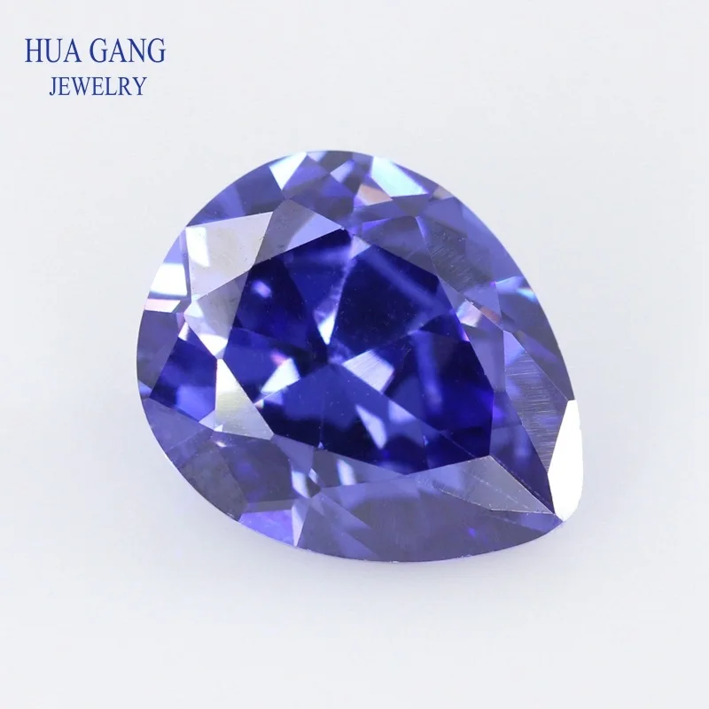 JINGANGZUO 100pcs 2x3mm Pear Shape Pink Cubic Zirconia Stones - 5A Grade Loose CZ For Jewelry Making