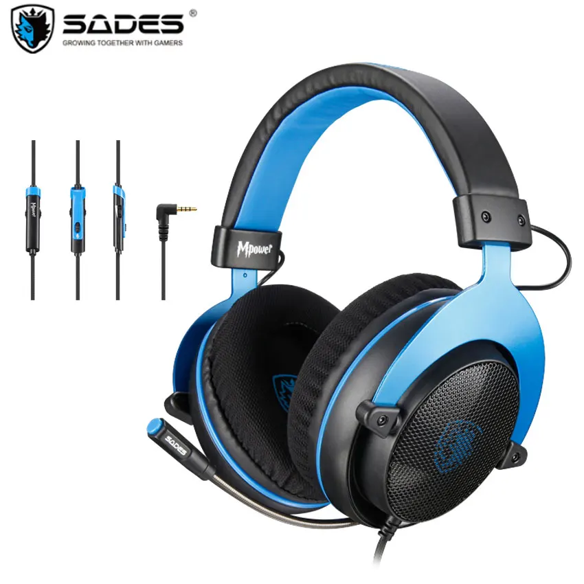 

SADES Mpower Gaming Heaset 3.5mm Gamer Headphones With microphone For PC/Laptop/PS4/Xbox One)/Mobile/VR/Nintendo Switch Casque