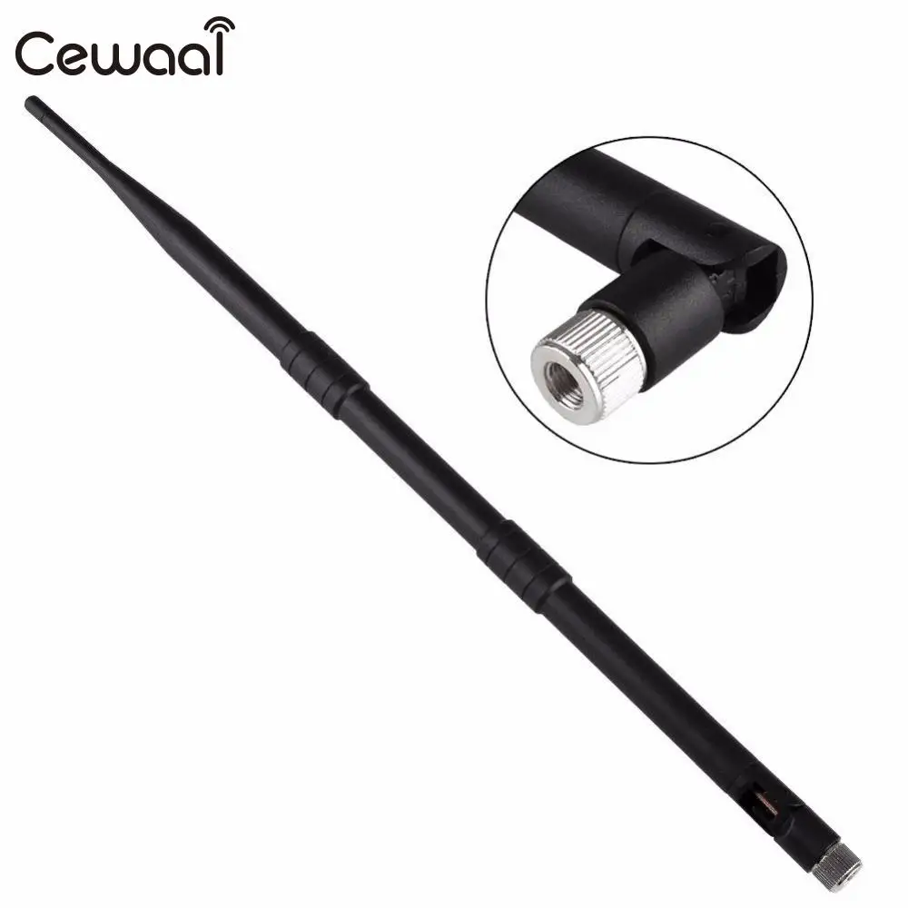 

Cewaal New 2.4GHz RP-SMA Male 16dBi WIFI Booster Wireless Omni Antenna WLAN Fit For PCI Card Modem Router High Quality Black