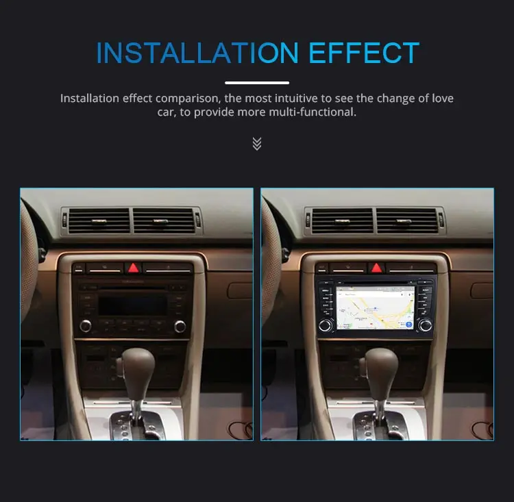 Discount JDASTON Android 9.0 Car DVD Multimedia Player For AUDI A4 2002-2008 GPS Navigation 2 Din Car Radio Audio 4G+64G Steering wheel 9