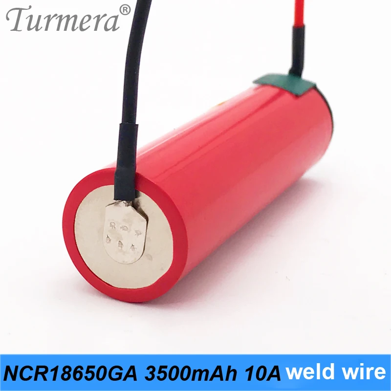 18650 батарея 3500 mah NCR18650GA сварочный провод 10a 3,6 V аккумулятор для Panasoniic e-аккумулятор для электровелосипеда использование turmera