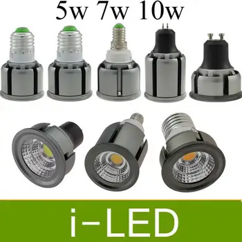 

Aliminum Led Spotlight 5w 7w 10w Dimmable Led Spot Lamp Bulb Gu10 Gu5.3 E27 Mr16 Led lighting AC85-265V 12V Warm Cold White