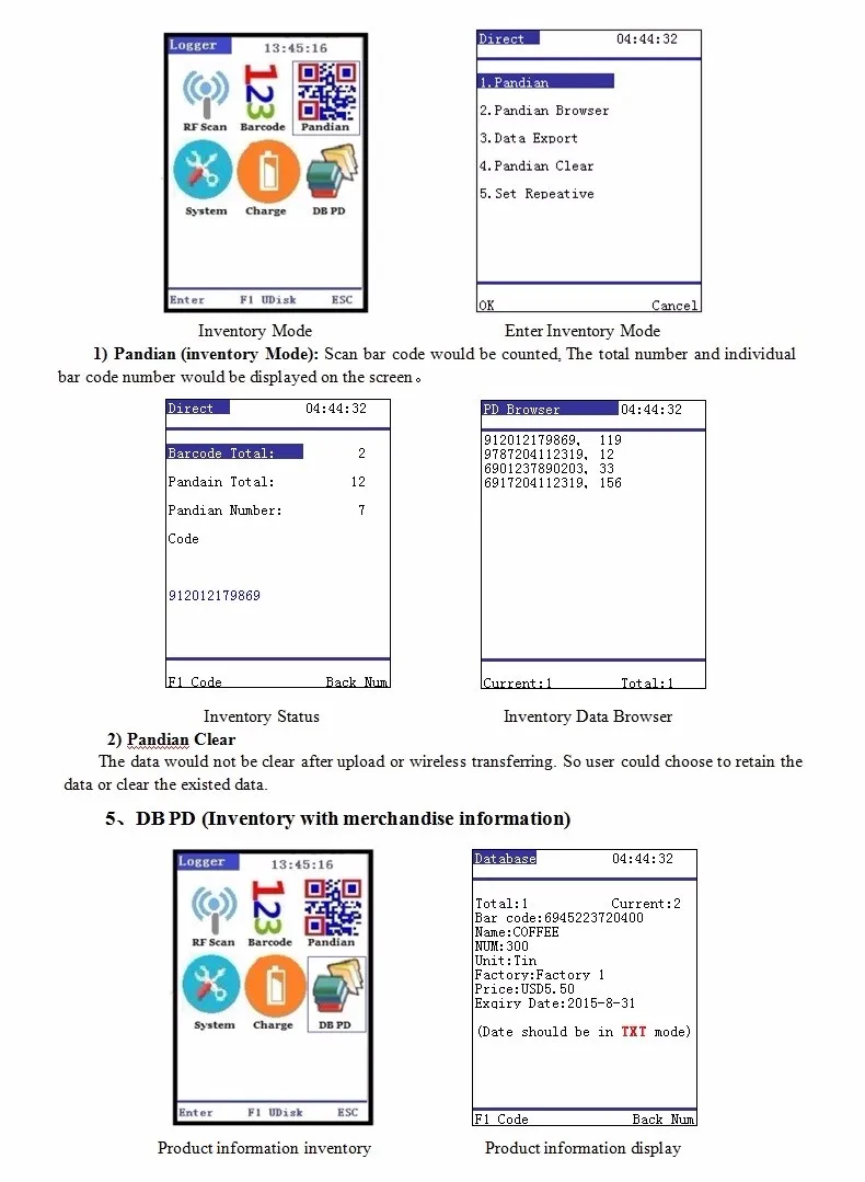 Techlogic X9 2D QR PDF417 сканер штрих-кода 1D 2D Беспроводной сканер штрих-кода ручной терминал КПК Беспроводной считыватель штрих-кодов большого бар пистолет