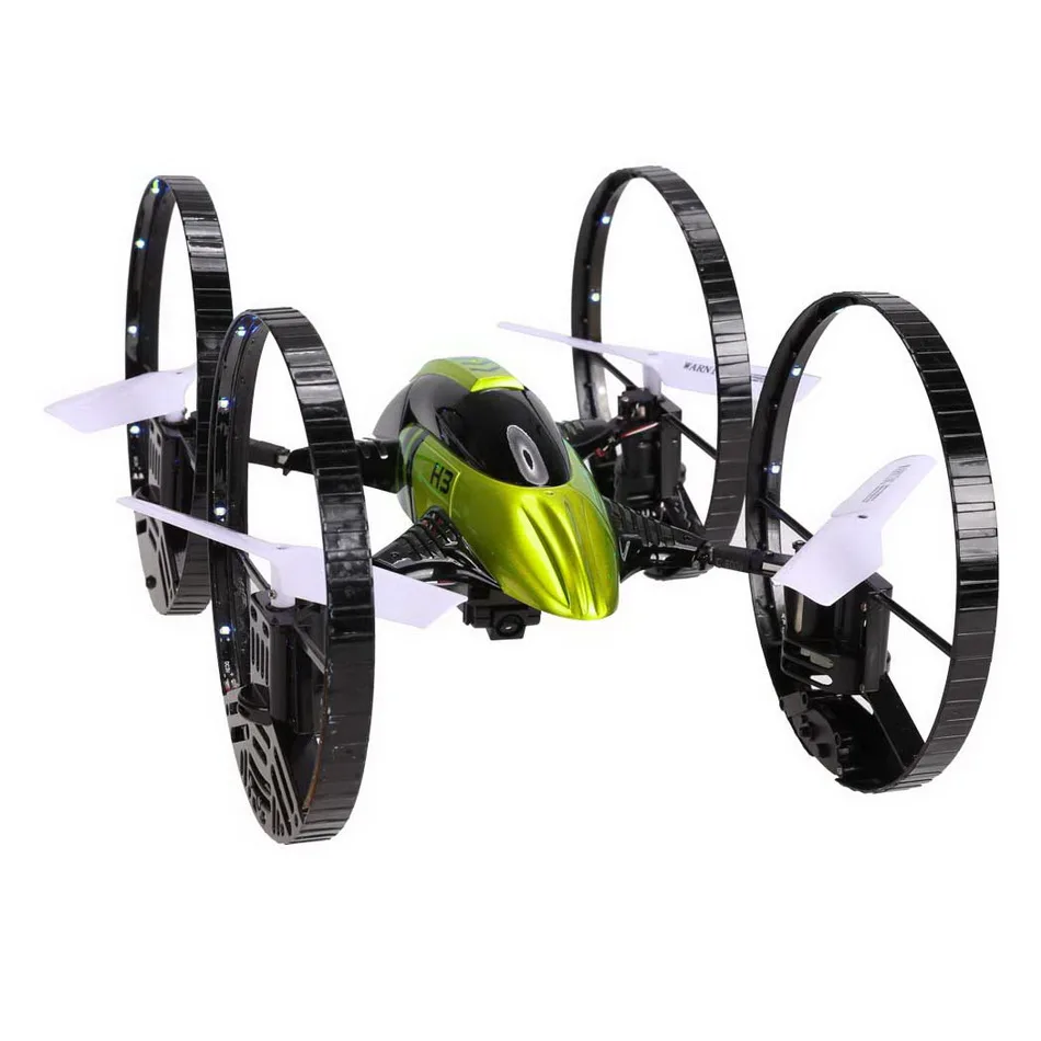 

JJRC H3 2.4Ghz 4CH 6 Axis Air-Ground Amphibious 4 Wheels LED Lights 2MP Camera Airphibian RC Quadcopter with Gyro