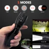 2022 chaude 5 PCS/LOTS haute puissance XML-T6 5 Modes LED très brillante lampe de poche étanche Zoomable Rechargeable torche lumières z15 ► Photo 3/6