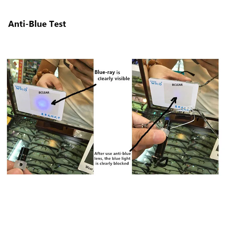 BCLEAR 1.61 Index Aspheric Anti-blue Ray Lenses Transitions Photochromic Lenses Single Vision Lens Chameleon Gray Brown Myopia