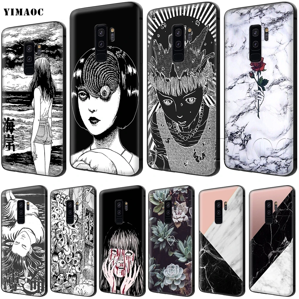 

YIMAOC Junji Ito Tees Horror Soft Silicone Case for Samsung Galaxy S6 S7 Edge S8 S9 Plus A3 A5 A6 Note 8 9