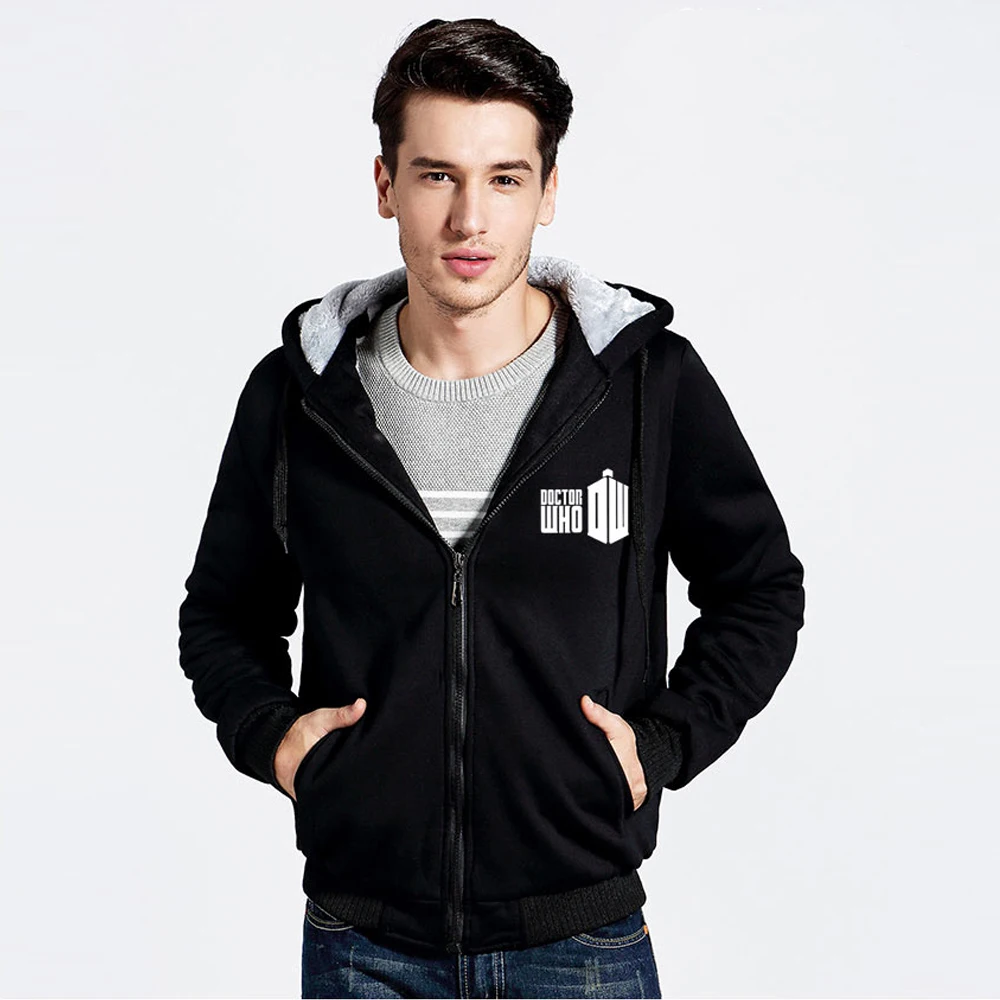 New Doctor Who Hoodies Cosplay Sweatshirt Fashion Pullover Hooded Autumn Winter Keep Warm Thicken Cosplay Costume Jacket Coat