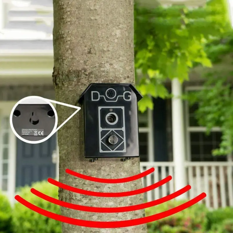 

New Pet Outdoor Bark Stopper Stop Barking Devices Ultrasonic Dog Puppy Anti Bark Control System Hanging Products Training