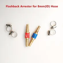 Кислородный ацетилен Flashback Arrestor обратный клапан пламенный Бастер для регулятора давления газовый фонарь для резки Собранный между трубой