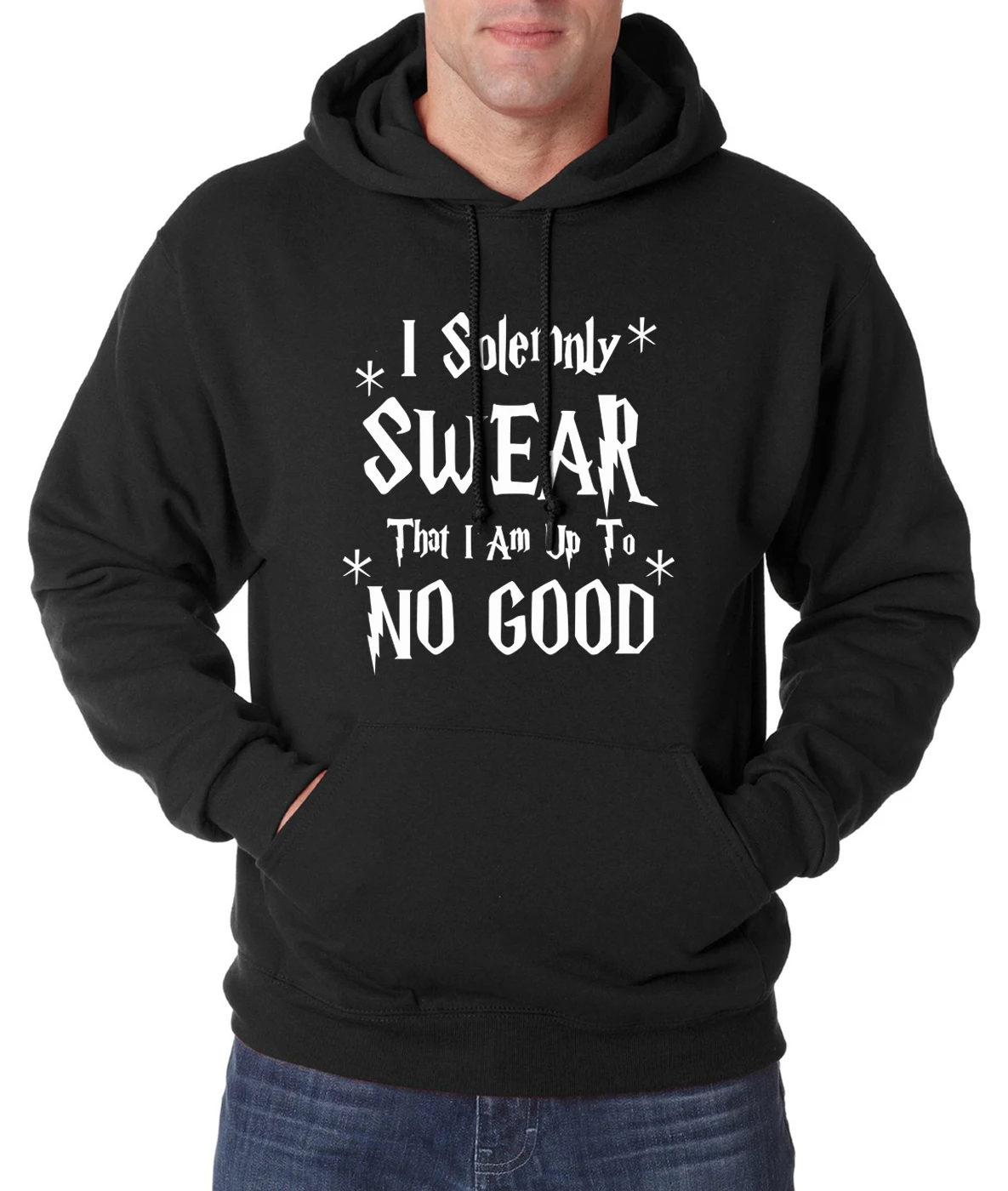 

Funny Men Sweatshirt Hoodies I Solemnly Swear- That I Am Up To No Good letters 2019 spring winter warm fleece hoodie hipster men