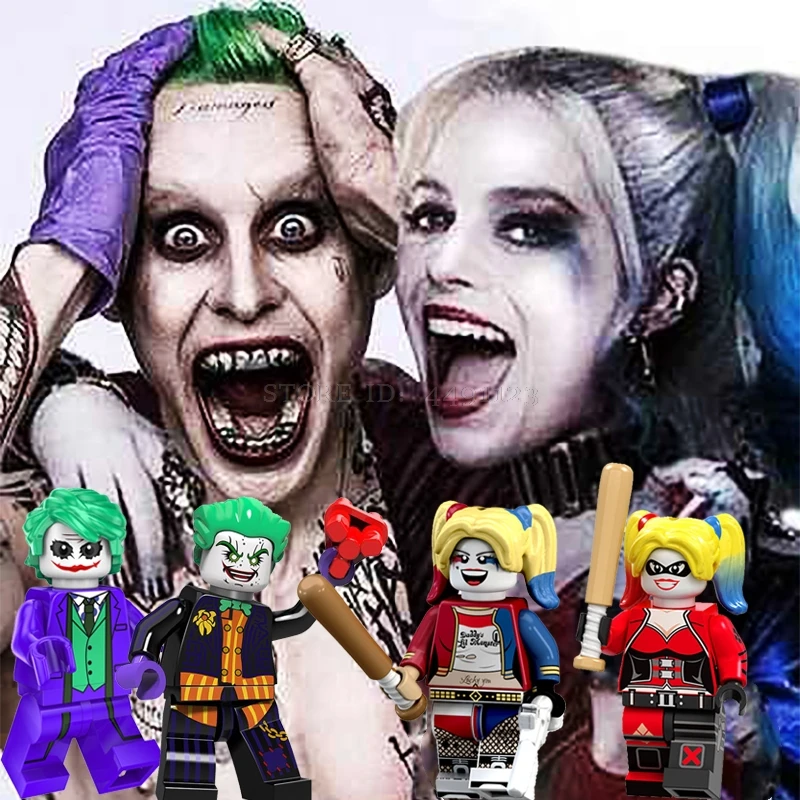 

Blocks Toys DC Movie Figure Set Joker Batman Harley Quinn Robinson Superman Building Block Kids Toys Captain Marvel Avengers Toy