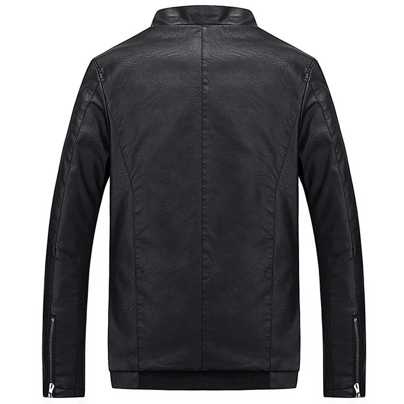 Мужская куртка бомбер из ПУ кожи с воротником стойкой|jacket denim|jacket casualjacket cost |