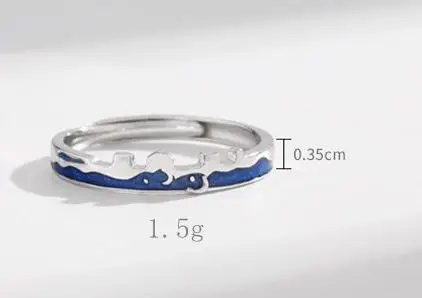 Silvology 925 пробы Серебряные Оригинальные кольца Allure Love для влюбленных текстура Элегантные корейские кольца для мужчин и женщин ювелирные изделия - Цвет камня: Rings-B