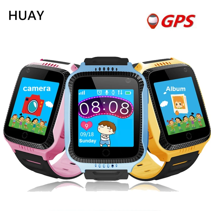 

1pcs Kids GPS tracker watch Q528 Y21 Flashlight Camera touch Screen GPS SOS Call Location Children's Smart Watch Q529
