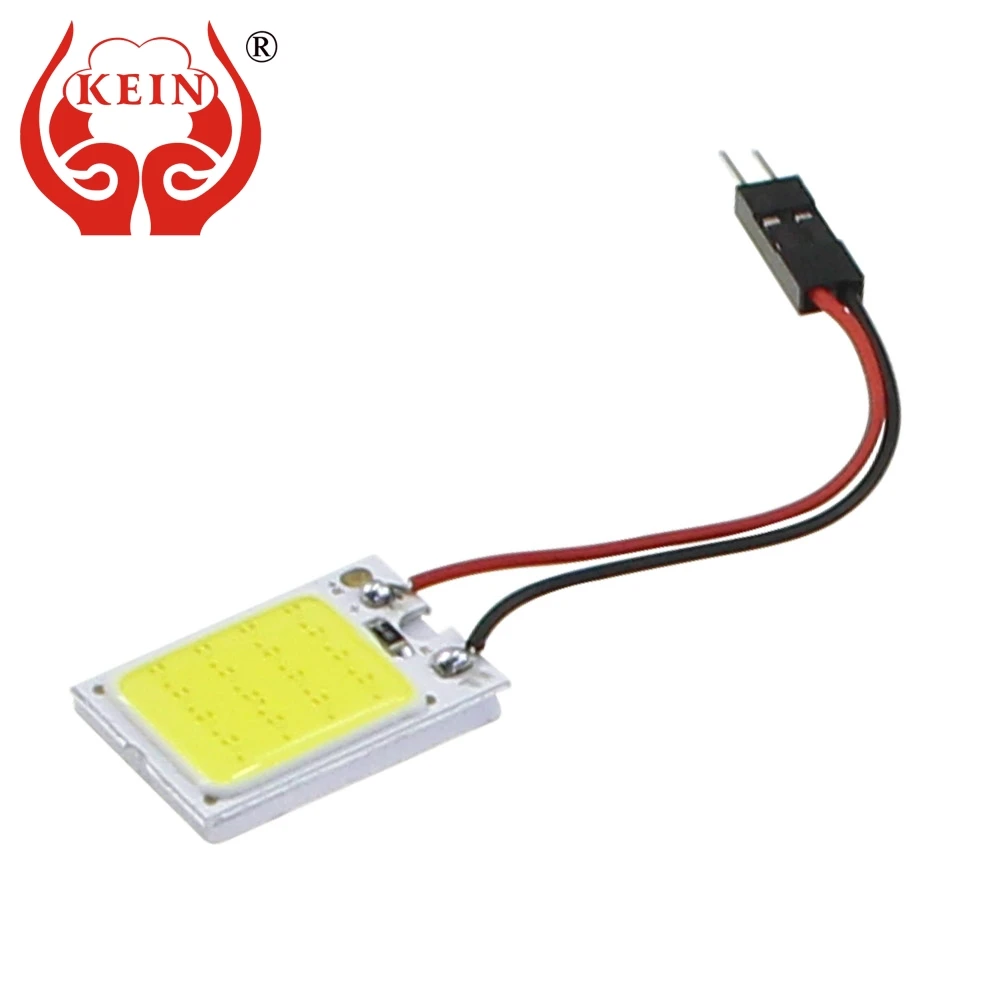 

KEIN 10PCS T10 led W5W festoon C5W C10W BA9S T4W COB LED Bulbs Interior Panelreading dome Signal Lamps light Vehicle 12V white