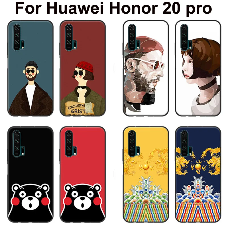 Для huawei Honor 20 Pro Чехол 20pro задняя крышка окрашенная Leon killer мультфильм мягкий силиконовый чехол для телефона Honor20Pro YAL-AL10 бампер