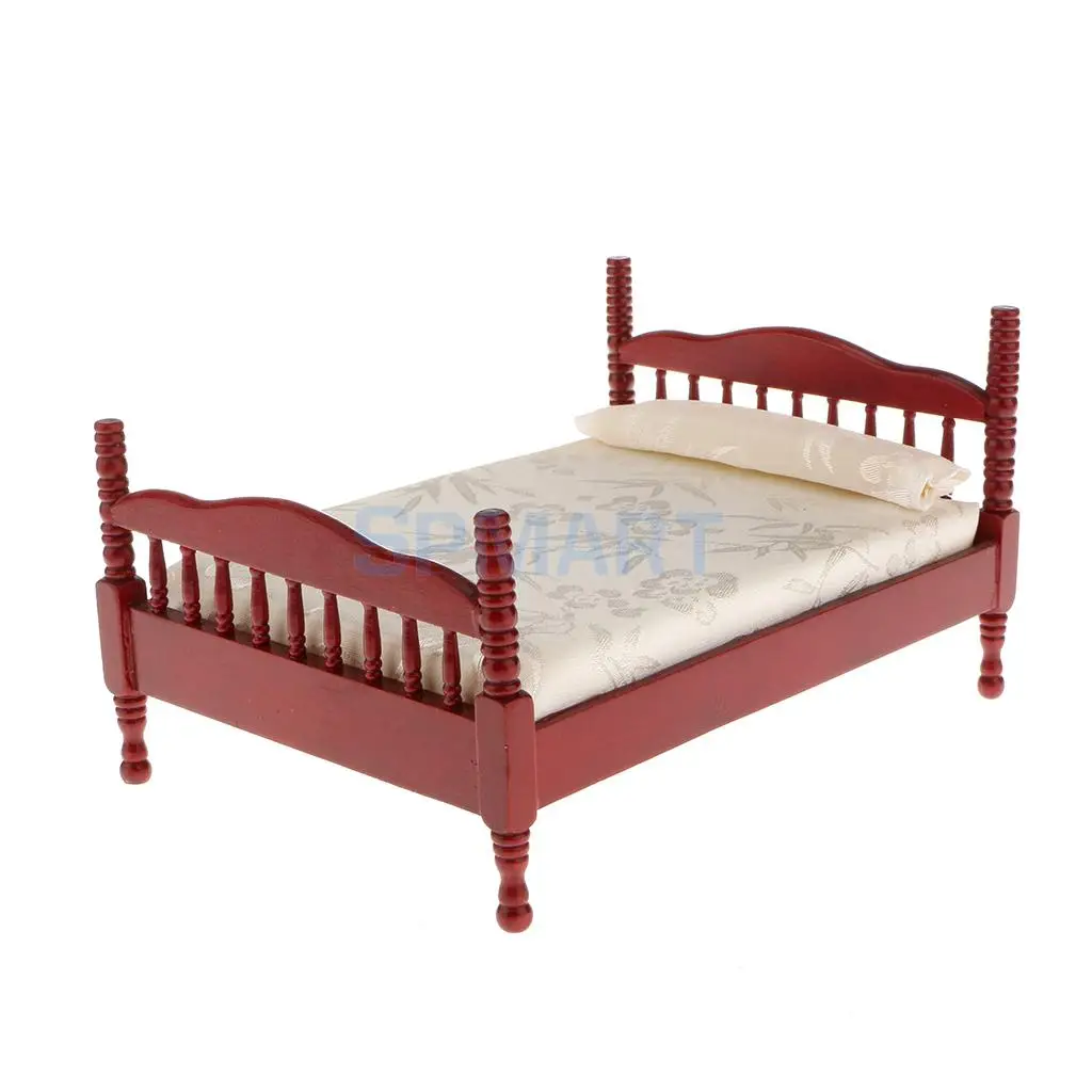 online get cheap wood bedroom furniture sets aliexpress com 1 12 dollhouse miniature bedroom furniture double bed with mattress pillow china mainland online get cheap wood bedroom furniture sets aliexpress com 1 12 dollhouse miniature bedroom furniture double bed with mattress pillow china mainland