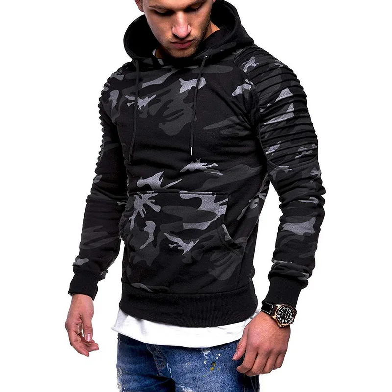 

SHUJIN Camouflage Hoodies Men 2020Fashion Sweatshirt Male Camo Hoody Hip Autumn Winter Military Hoodie Mens Clothing US/EUR Size