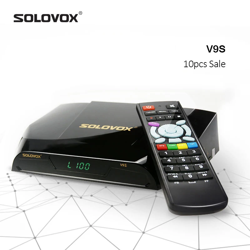 

SOLOVOX V9S 10pcs Support HDMI and AV Satellite Receiver Home Cinema SmartTV Box Build in WIFI Support MARS CCCAMD LIVE