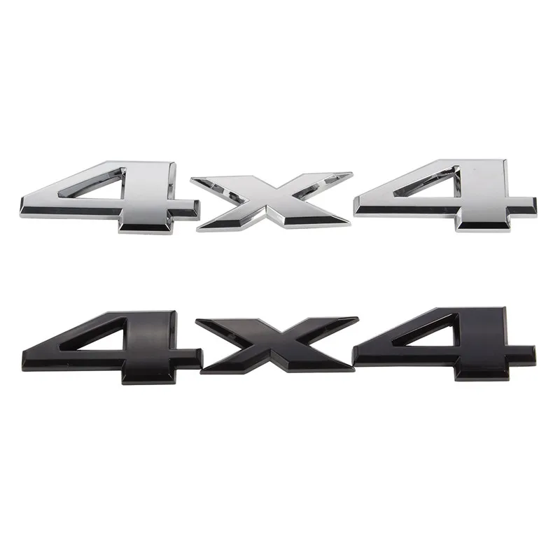 3D 4x4 мото автомобиль логотип эмблема значок автомобиль Стайлинг для универсальных автомобилей Мотоцикл декоративные аксессуары черный серебристый