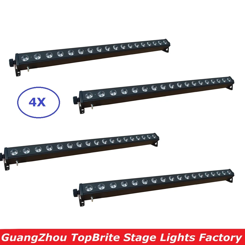 

4XLot New Style Stage Light RGBW 4IN1 LED Wall Wash Light DMX LED Bar DMX Line Bar Wash Stage Light For Indoor Dj Light Club
