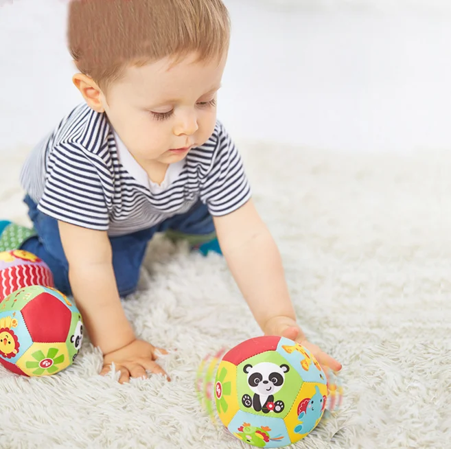 1Pcs/set Cute Baby Toys Animal Ball Soft Stuffed Toy Balls Baby Rattles