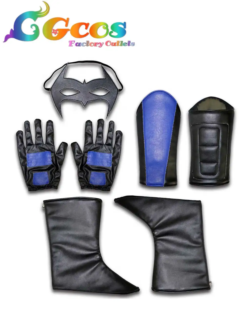 CGCOS Бэтмен Arkham City Nightwing Дик Грейсон маскарадный костюм на Хэллоуин Карнавальный костюм супергероя Косплей Костюм