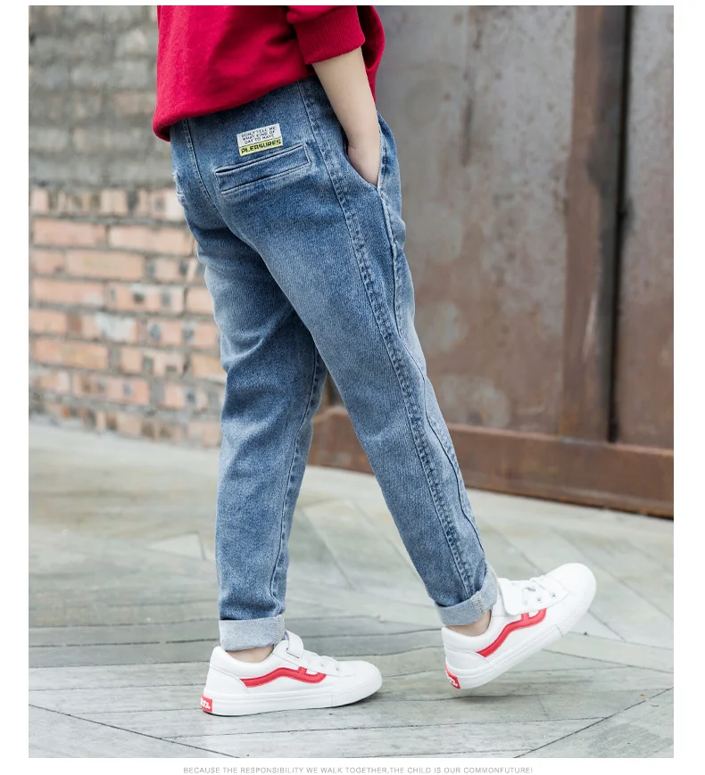 Boys Jeans Casual Spring Autumn Jeans for Boys Child Fashion Teen Jeans Age 4 5 6 7 8 9 10 11 12 13 14 16 Years Baby Boy Clothes