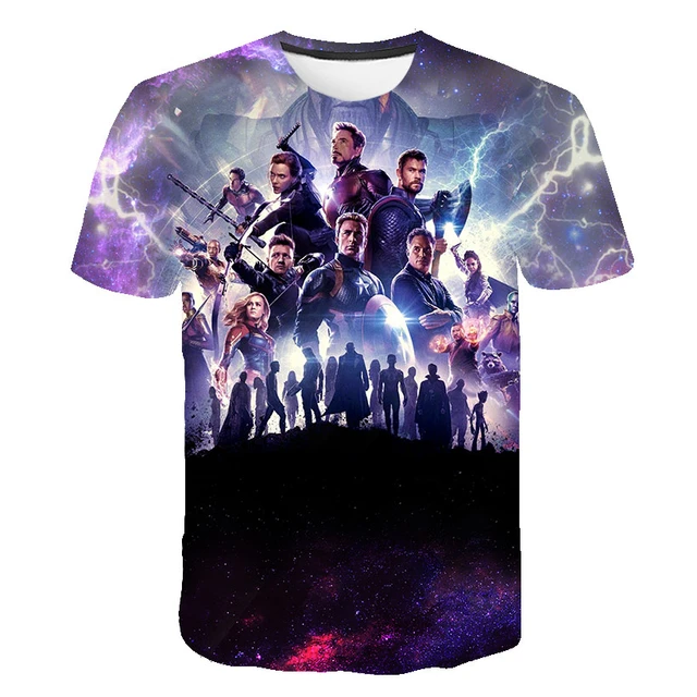 Summer  T-shirt Kids Boy Clothing Boys T shirt Clothes Captain America Batman Spiderman Superman T shirt 4