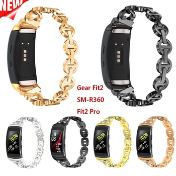 

Wrist Bands For Samsung Gear Fit2 SM-R360 Strap Stainless Steel Bracelet Strap For Gear Fit 2 Pro Watchband Gear fit2 Pro band