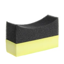 Car Professional Tyre Tire Dressing Applicator Curved Foam Sponge Pad
