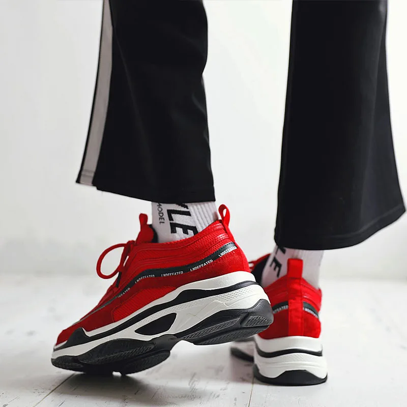 

new spring fashion ladies mixed colors white shoes breathable casual shoes cross straps wild thick shoes Sneakers mujer