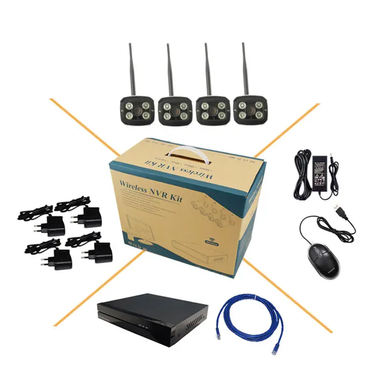 

HD 1.0MP 720P WiFi Wireless Monitoring Network IP Camera Onivf H.264 P2P Onivf Security 8CH NVR CCTV System