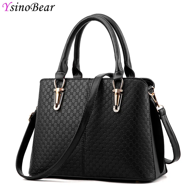 YsinoBear High Quality PU Leather Bags Classic Handbags Women Famous Brands Luxury Women Bags Designer Messenger Shoulder Bag ysinobear fashion classic ladies handbags women famous brands designer 2018 luxury high quality black pu leather shoulder bags