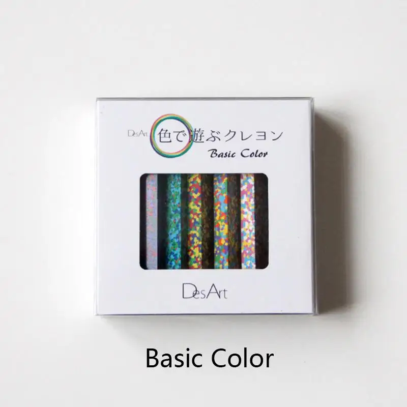 Японский Des арт Цвет Фул разноцветные смешанные Цвет мелки монет Цвет мелки - Цвет: Белый