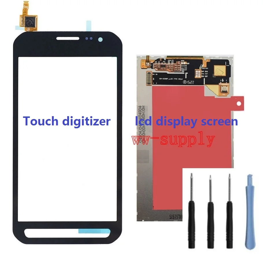Touch Digitizer Sensor LCD Display Screen For Samsung Galaxy Xcover 3 G389 SM-G389F + Adhesive Kits | Мобильные телефоны и