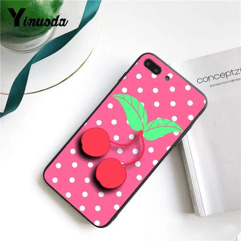 Чехол Yinuoda для iPhone 7 6 чехол с изображением летних вишневых фруктов оболочка