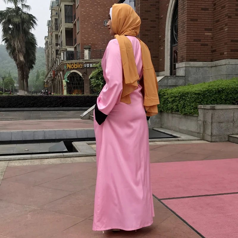 Кафтан Абаи Дубай одеяние кардиган мусульманское платье хиджаб Катар ОАЭ Оман Восточный халат из марокена Абая для женщин турецкая