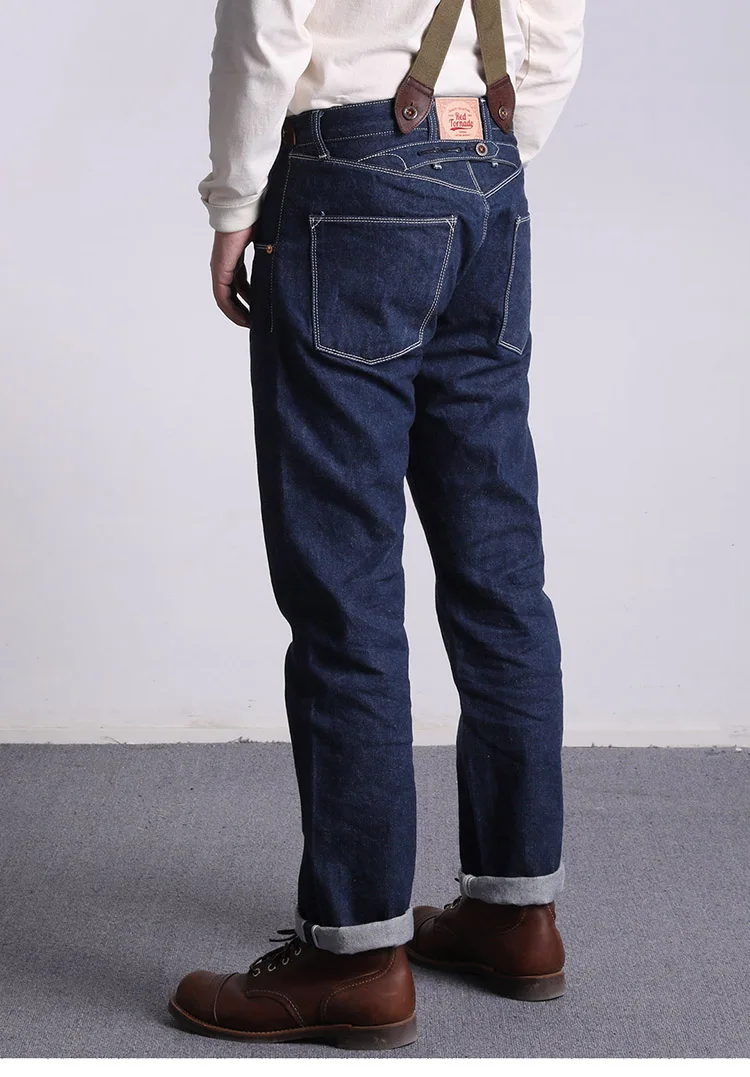 Buy GS-0001 Read Description! 14 OZ raw indigo selvage denim pants sanforised thick raw denim jean