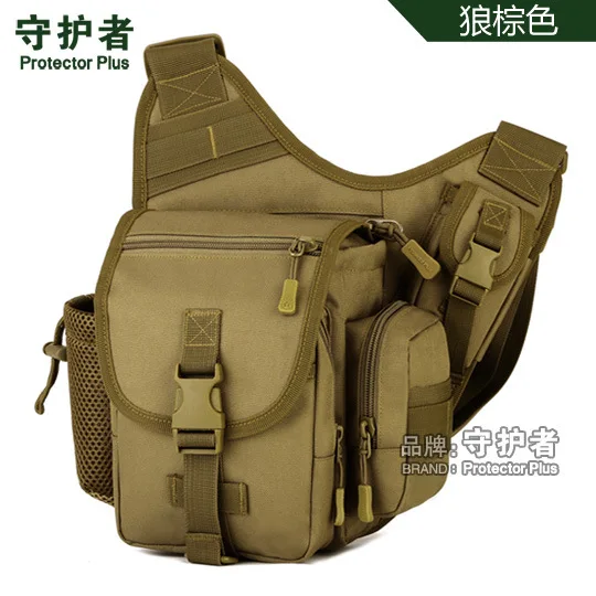 Маленькая седельная сумка Военная велосипедная сумка для камеры камуфляжная армейская зеленая A2676 - Цвет: Wolf brown