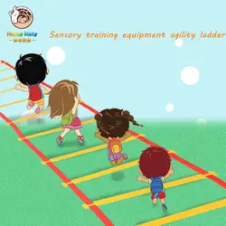 Дошкольное учебное пособие спортивная игрушка Hopscotch перейти в сетку детей сенсорная интеграция обучение Круг Открытый веселые игры