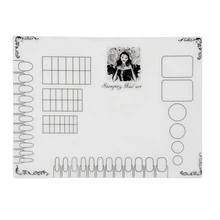 Best Deal New Professional Clear Silicone Stamping Nail Art Plate Color Pat Washable Mat Table Transfer Toools Gift 1PC