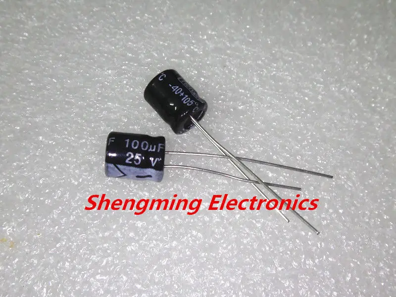 20PCS 100UF 25V SMD Aluminum Electrolytic Capacitors 6X7mm