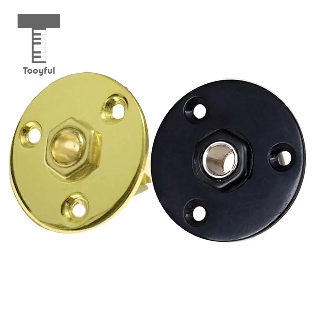 Round Jack Plate Socket Connector 1/4' 6.35mm for Electric Bass Guitar