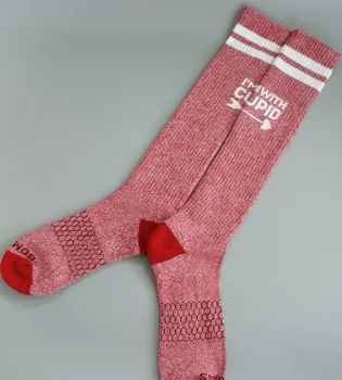 

New women Knee High Socks Girls striped Cupid love soft towel bottom