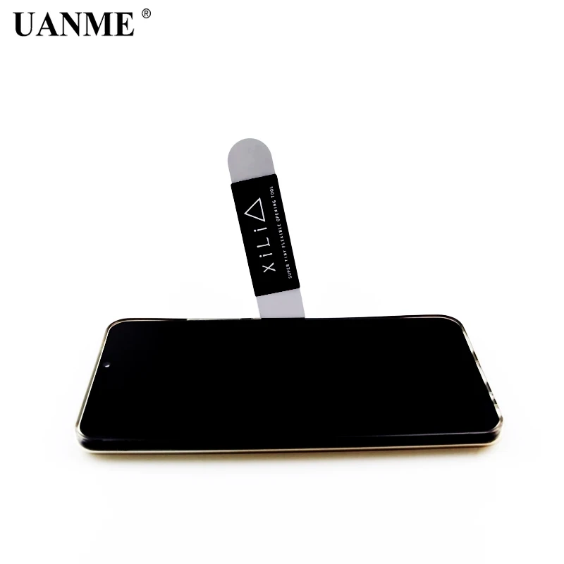 UANME 0.1mm Ultra Thin Flexible Stainless Steel Pry Spudger Disassemble Card for iPhone iPad Samsung Mobile Phone Repair Tool